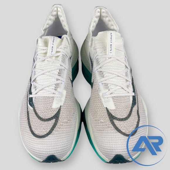 Nike Air Zoom AlphaFly NEXT% 2 White Clear Jade Men's Sizes DN3555-100 - Picture 3 of 7